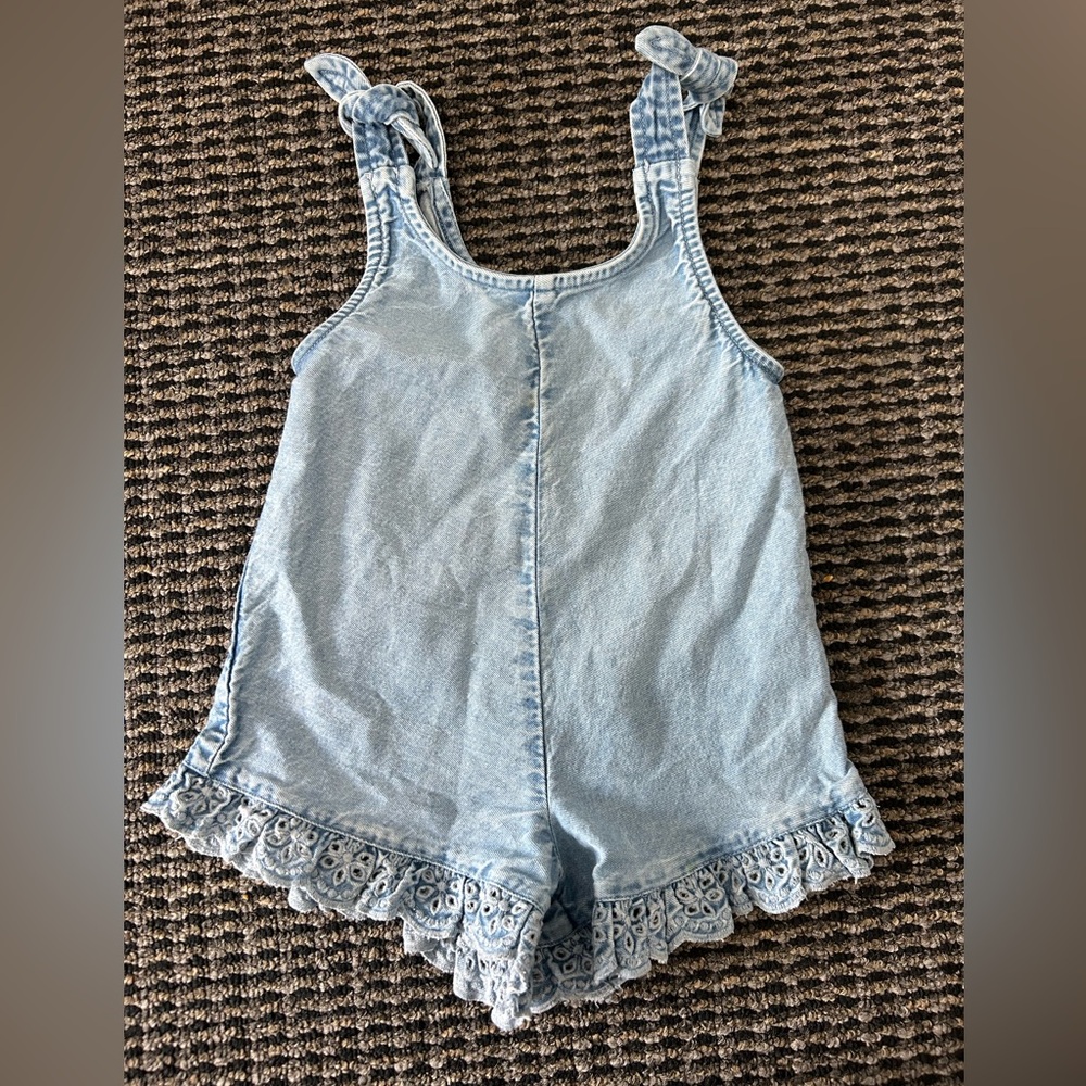 The New Society Denim Romper